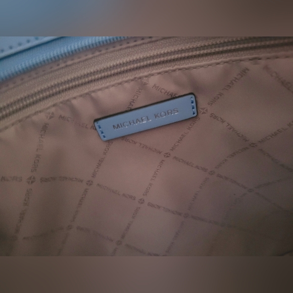 Michael Kors Sky Blue Signature Tote - Picture 9 of 14